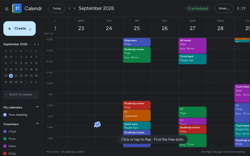 Calendar Flight gameplay preview
