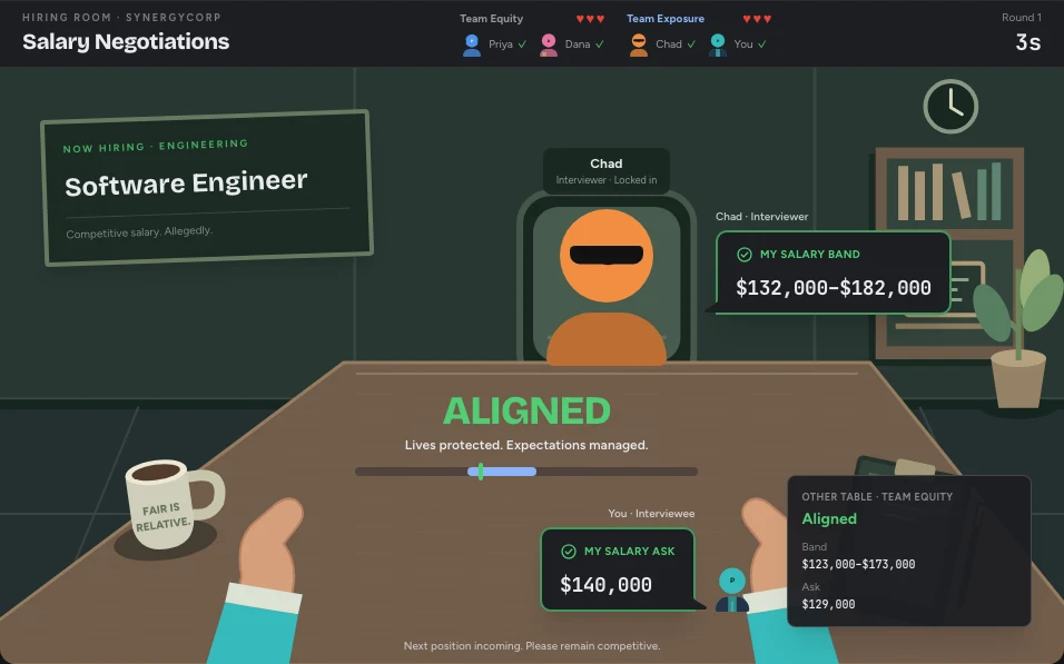 Salary Negotiations gameplay preview