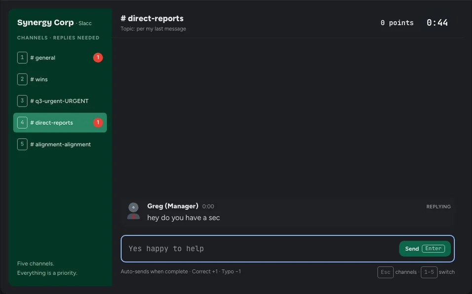 Slack Sprint gameplay preview